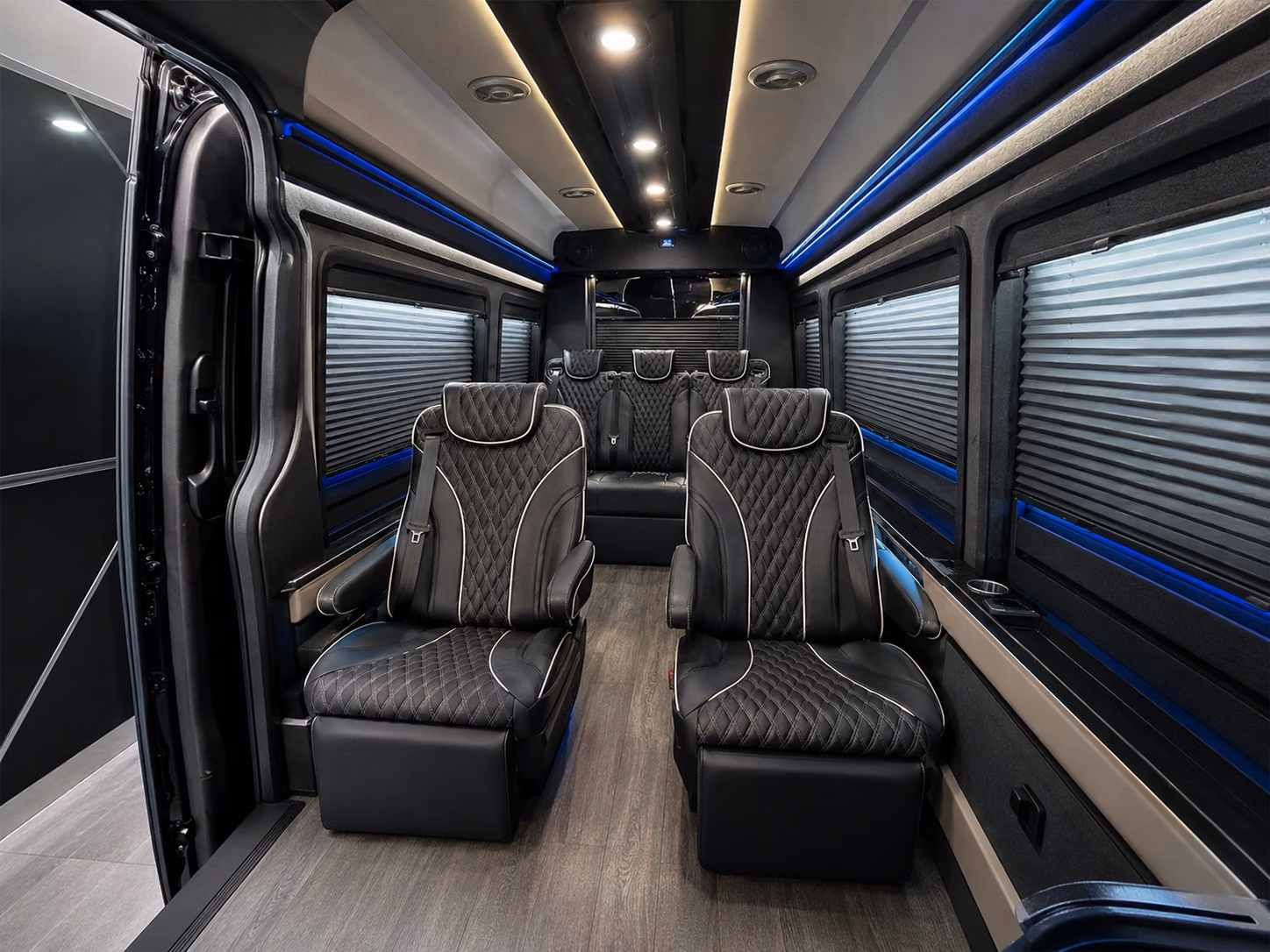 sprinter van transportation for prom groups from stamford high schools and local school districts