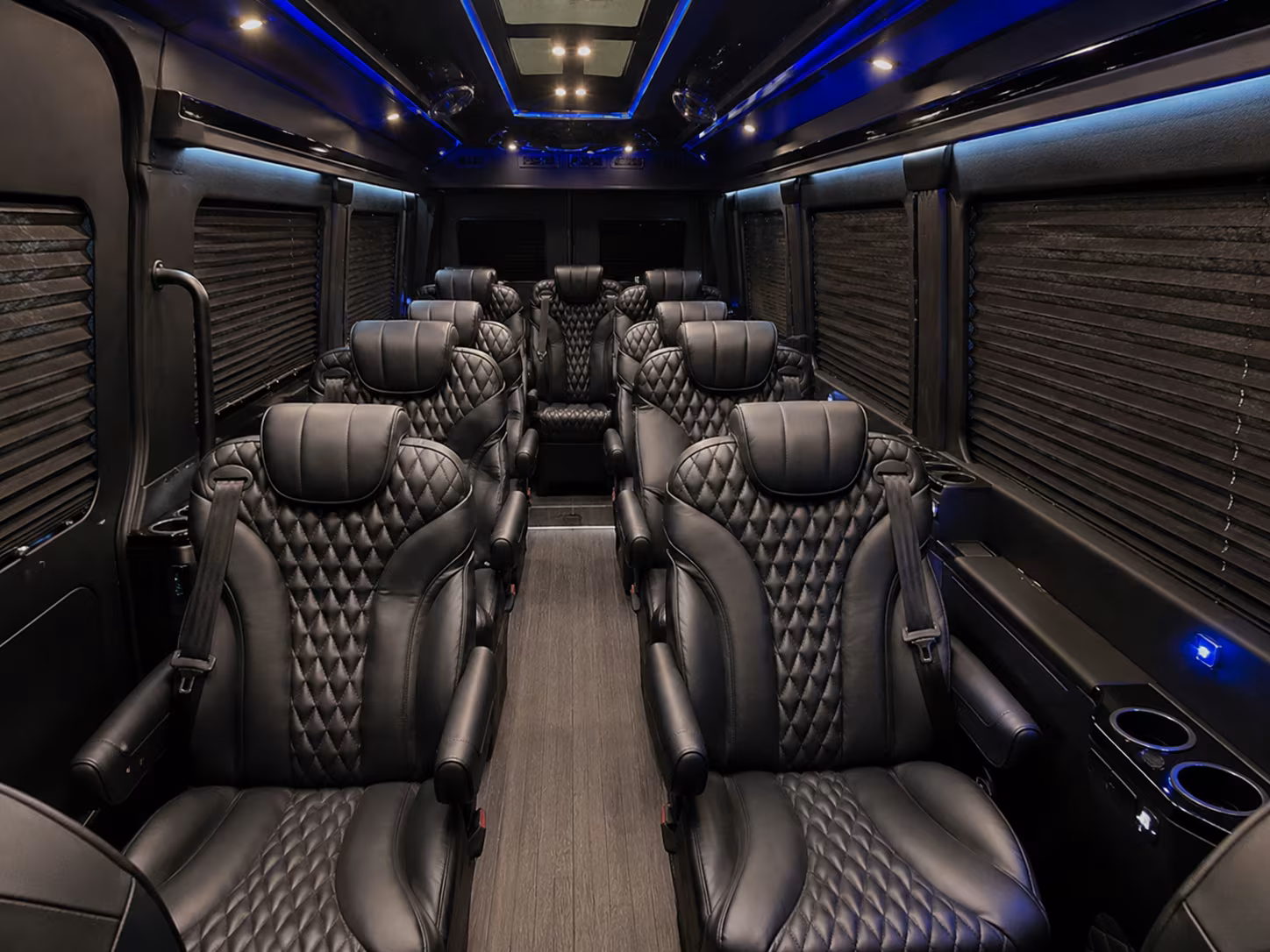 stamford 12 passenger sprinter van inside