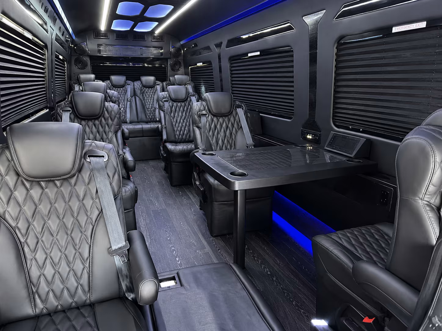 stamford 15 passenger sprinter van inside