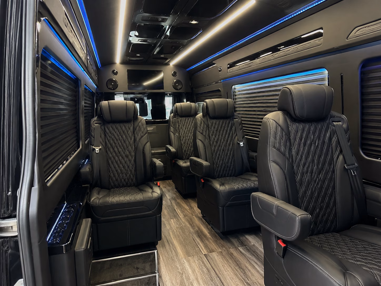 stamford 18 passenger sprinter van inside