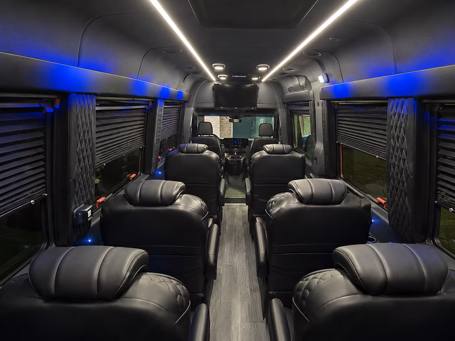 stamford 18 passenger sprinter van interior