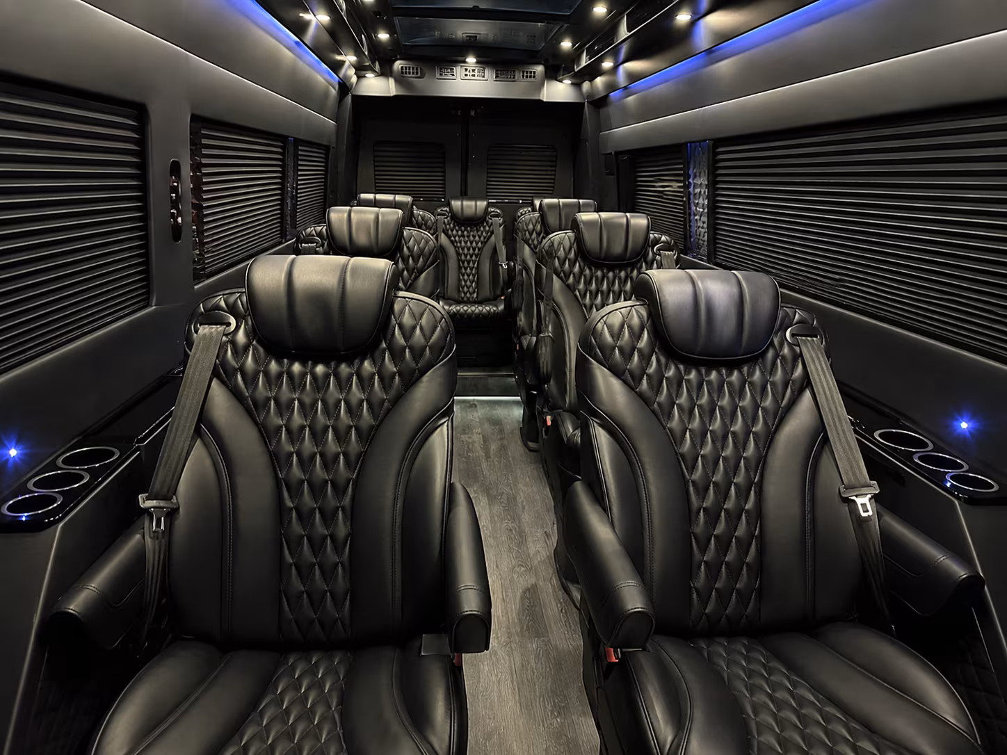 stamford 8 passenger sprinter van interior